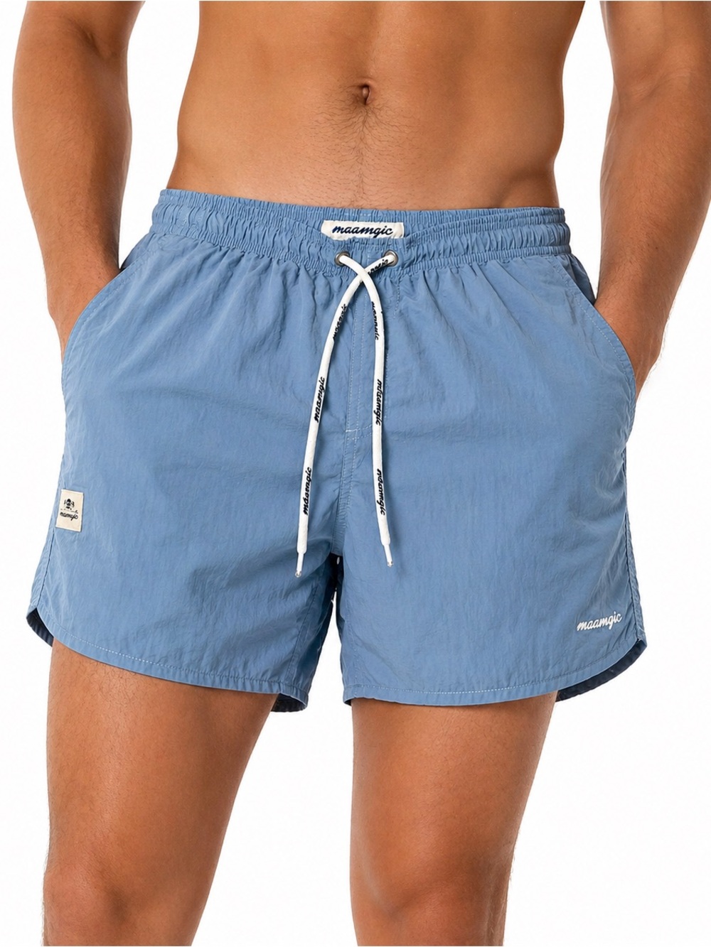 Maamgic Men’s Swim Trunks Blue | Traje de Baño con Malla | Talla L